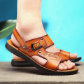 JLF05 Wholesale  Men Slippers Sandals Leather Outdoor